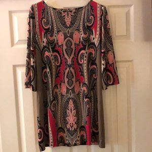 Alfani paisley print mini dress